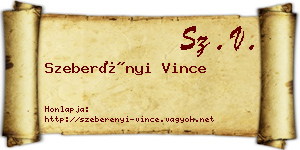 Szeberényi Vince névjegykártya